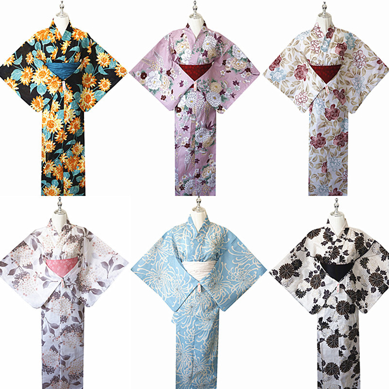 Ethnic Clothing & Online Fashion Store Khaadi Uk - 新しい伝統的なスタイルの着物バスローブマルチスタイル写真撮影服日本のレトロファッション女性の民族衣装ステージ衣装