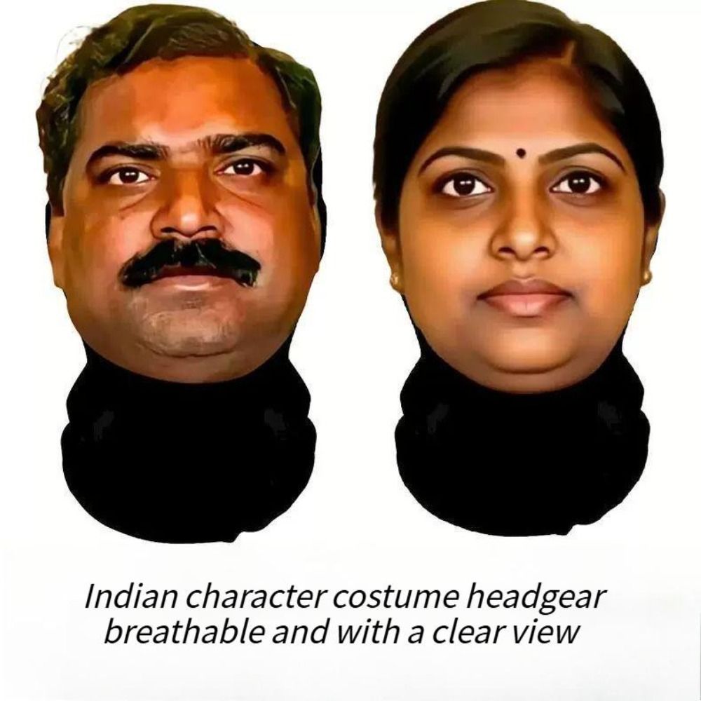 面白いインド風マスクパロディデザインノベルティコスプレリアル - Ethnic Fashion India のレビューと価格