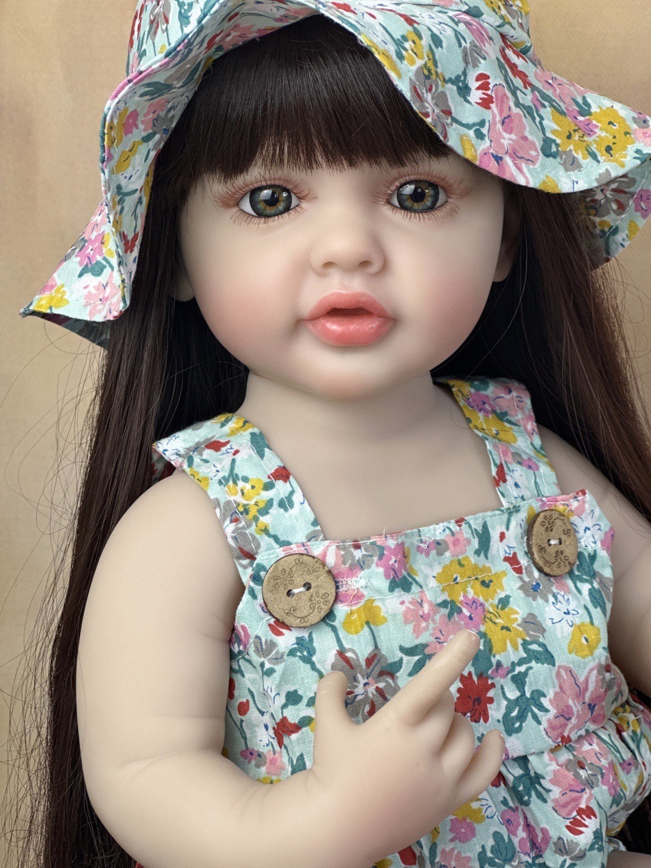22 インチかわいい全身シリコーンビニールベベリボーンガール - Ethnic Fashion Model のレビューと価格