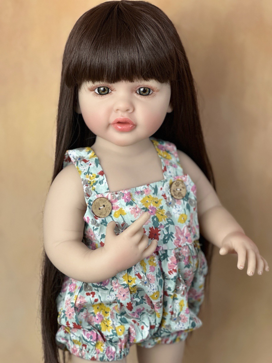 22 インチかわいい全身シリコーンビニールベベリボーンガール - Ethnic Fashion Model のレビューと価格