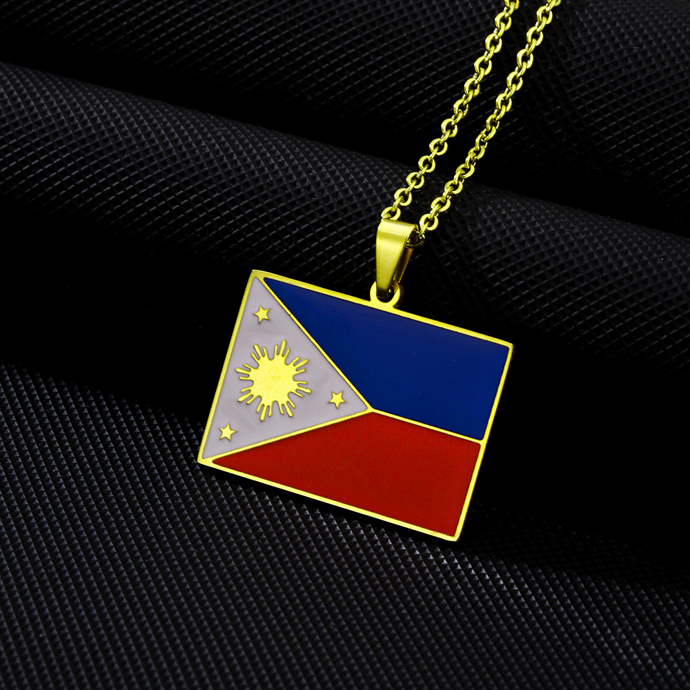 男性と女性のためのステンレス鋼のネックレス,幾何学的なエスニ - Ethnic Fashion Philippines のレビューと価格